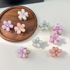 เครื่องประดับผมดอกไม้ขนาดเล็กสไตล์เกาหลีสำหรับผู้หญิง คลิปผมด้านข้าง คลิปหน้า ดีไซน์หรูหรา เครื่องประดับผมแฟชั่น