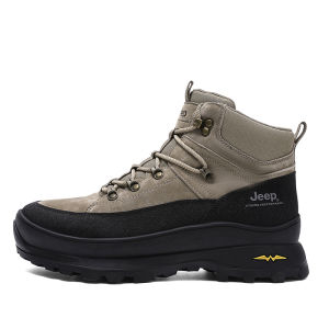 Jeep | Jeep Mens Outdoor Climbing Boots Anti-slip Wear-resistant Hiking Shoes Lightweight New Style Work Boots Autumn Collision Resistant Sports Shoes