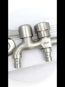 T.Z. ก๊อกน้ำ 2 สองทาง ต่อท่อประปาจาก 1 ทาง ออกได้ 2 ทาง เปิดปิดง่าย ดีไซด์สวยงาม Faucet