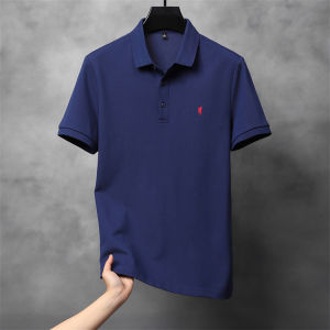 Paul Embroider Horse Logo Polo Shirt Mens Young and Middle-Aged Short Sleeve Pure Cotton Lapel T-Shirt Business Casual Half Sleeve T-shirt