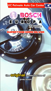 24 Volts - (ORIGINAL) Bosch Europa Supertone Horn Silver (Set of 2)