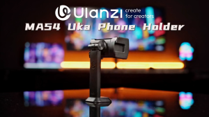 Ulanzi MA54 Uka Quick Release Phone Holder Clamp Clip Dual Cold Shoe Vlog Mount for Mobile Smartphone