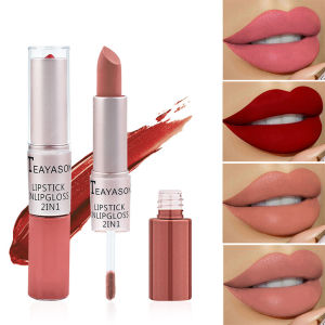 🔥Double Head Matte Lipstick Liquid Set 2 In 1 Lipstick Waterproof Long Lasting Non-sticky Lip Makeup LovelylifeFu👍