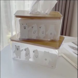 Garen กล่องใส่ทิชชู่ กล่องทิชชู่ ลายหมี น่ารักๆ 🔰โปรดอ่านรายละเอียดสินค้าก่อนสั่งซื้อคะ🔰