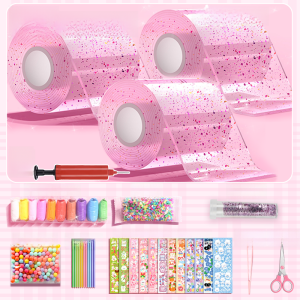 Transparent Double-Sided Tape Bubble Blowing Toys Childrens Handcraft Non-Toxic Crystal Mud Girl Stress Relief Toys
