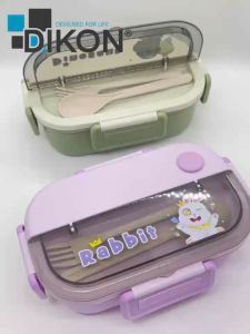 Bento Lunch Box 1100ml Lunch Box for Adult Student Bento Box with Spoon Fork Microwavable Food Containers 37oz