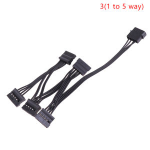 EELHOE | [NC]4Pin 1 Male To 3/4/5/6 Female Splitter Adapter SATA Power Hard Disk Extension Hard Drive Cable[NC]