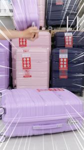 [รูปภาพ] กระเป๋าเดินทางล้อลาก Huge รุ่น Wander มี6สี 14/20/24/29นิ้ว รุ่นซิป วัสดุPP แข็งแรงทนทาน กันกระแทกและทนทานกันน้ำ ความจุขนาดใหญ่ E tech sheepola