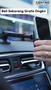 Stand Holder Hp Dashboard Mobil Berkualitas Elegan | Car Bracket dudukan mobil handphone hp serbaguna kaca dashboard mobil | Phone Holder Car Adjustable with Suction Cup - AW36