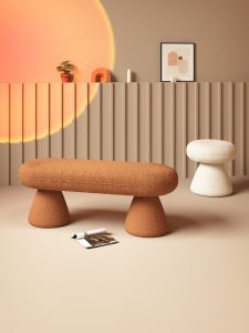 Luxury Internet Celebrity Fleece Dressing Stool