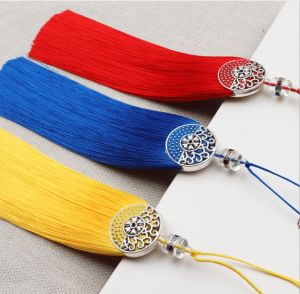 Tua Rua 16cm Ép Mặt Bạc Khắc Hoa Vân Trang Trí Áo Dài Phong Thủy Quà Tặng Nhiều Màu