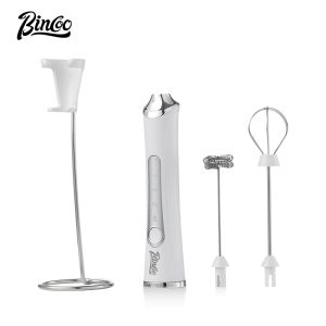 BINCOO Electric Milk Frother Coffee Latte Art Vat Automatic Milk Beater Handheld Compact Stirring Stick