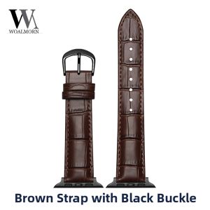 Woalmorn | Ultra 2 Genuine Leather Apple Watch Band Compatible with iWatch10 Apple Watch9 S7 SE Generations 4/3/2/S10