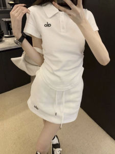 Fashionable Sporty Casual Womens Set Summer 2025 New Simple Short Sleeve T-Shirt Top Half-length Skirt Two-piece Set