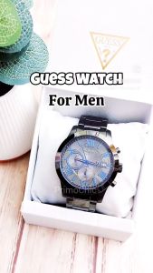 Guess Men Chronograph Watch Dark Grey Model U0668G2