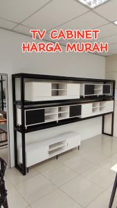 FINSSO:6 Feet Modern TV Cabinet /TV Console/ Media Storage/ Rak TV /Almari Tv /Tv Kabinet /Kenda/Coffee Table