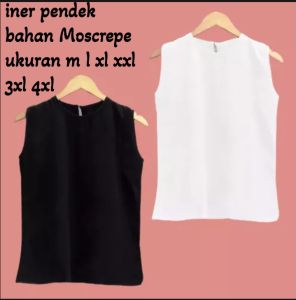 INNER [JUMBO] SINGLET LD 120CM size M L XL XXL 3XL 4XL Bahan MOSCREPE PREMIUM