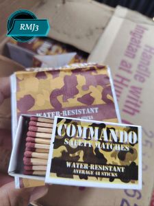 Posporo Safety Matches Black and Red head water resistant 1 pack (10 boxes)