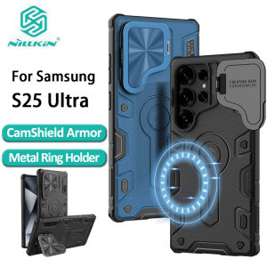 NILLKIN for Samsung Galaxy S25 Ultra Phone Case CamShield Armor Prop Magnetic Camera Protection Back Cover