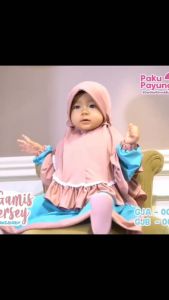 PAKU PAYUNG || GAMIS POLOS ANAK PEREMPUAN USIA 4-5 TAHUN BAHAN JERSEY JATUH ADEM NYAMAN LONG DRESS MUSLIM HARIAN NGAJI / LEBARAN BALITA PEREMPUAN GAMIS SIMPLE SET JILBAB SYARI WARNA BLUE DAN PINK TERLARIS BISA COD