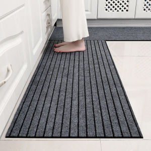 Modern Minimalist Square Floor Mat – Durable Stain/Fade Resistant Non-Slip Rubber Backing Machine Washable for Indoor/Outdoor