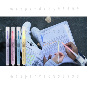 Deli S731 ปากกา 1แท่ง ไฮไลท์ ขีดทับ เน้นข้อความ อ่านหนังสือสอบ Deli Highlighter 6-Candy Colors สีสวย ชัดเจน อุปกรณ์เรียน