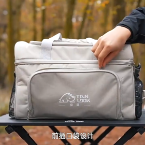 Collapsible Insulated Cooler Bag 30L Portable Outdoor Camping Storage Bag Thermal Bag Cooler Bag Waterproof Lunch Storage Coog Box For Outdoor Travel Beach Picnic Camping BBQ Party