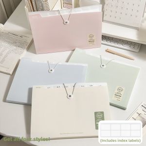 SANNIANERBAN | Fresh Multi-layer A4 Student File Folder