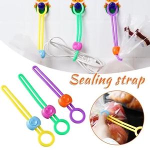 Portable Food Bag Sealing Clips Multifunctional Snack Fresh-Keeping Clips for Home Kitchen Office