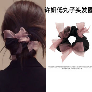 Sweet Butterfly Knot Hair Ties European Organza Unique Design Head Ropes Gentle Soft Hair Bands Korean Style Hair Accessories