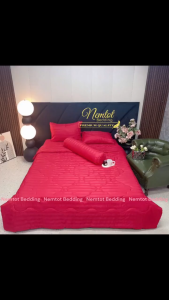💎MÃ MÀU MỚI💎 Bộ Chăn Ga Gối Cotton Khách Sạn Sọc 3F Sang Trọng Vỏ Gối Ôm Khóa Kéo _ Nemtot Bedding