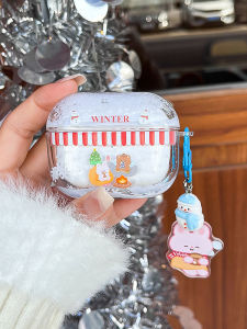 KAQI | เคส Airpods4 สำหรับผู้หญิง ดีไซน์ใหม่ ลายการ์ตูน ปกป้อง Airpods Pro 2 พร้อม Bluetooth ดีไซน์ส�ิ้งทอง ผลิตจาก TPU