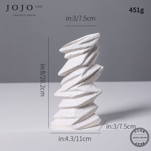 Nordic Creative Ceramic Flower Vase Decoration High-End Retro Style Home Decorations for Office Company Study Living Room