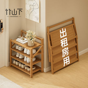 Foldable Multi-Layer Shoe Rack Ultra-Narrow Doorway Dustproof Storage Cabinet Renting Essentials Simple Modern Design Bedroom Use