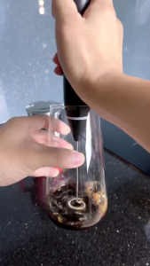 Máy Tạo Bọt Cafe Máy Đánh Trứng Mini Cầm Tay Sạc Pin 3 Cấp Độ Tặng Kèm 2 Đầu Đánh Chuyên Dụng