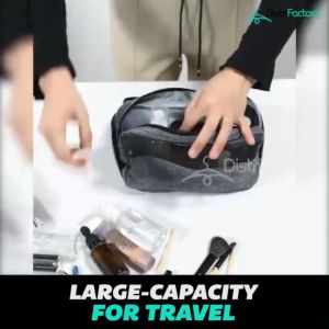 Large Capacity Moisture-proof Dust-proof Portable Cosmetic Bag Wash Bag Travel Bag Organizer