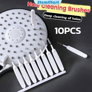 ItemMart 10Pcs Anti-clogging Mini Hole Cleaning Brushes Shower Head Cleaning Cell Phone Hole Cleaning Tools