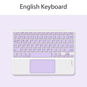 Bluetooth Wireless Keyboard For Android IOS Windows Purple Multi-Lingual Tablet Keyboard Long Standby Time Keyboard And Mouse