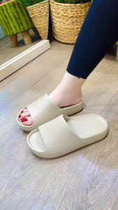 Dép đúc nguyên khối Nk vân nhám  siêu nhẹ đế cao 3cm Dép nam nữ quai ngang hot trend