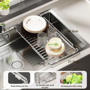 evesigar | Giỏ Đựng Nước Nhiều Chức Năng Inox Có Thể Mở Rộng