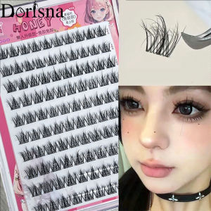 Dorisna ขนตาแต่ละแถว10-12มม. ขนตาอะนิเมะธรรมชาติขนตาปลอมหลายสไตล์ตัวต่อขนตาการแต่งหน้า