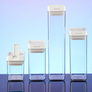 Sealed Storage Box for Laundry Powder And Liquid Detergent Small Size with Cover Grain Storage Container Household Organizer