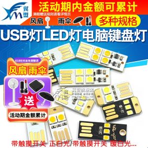 Mini USB Camping Light with Shell Switch Touch LED Desk Lamp Creative Power Bank for Computer Keyboard