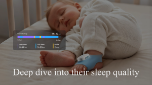 Sense-U Baby Smart Sock Shoe 2 Monitor with On-Device Notifications Track Heart Rate Blood Oxygen and Sleep Patterns