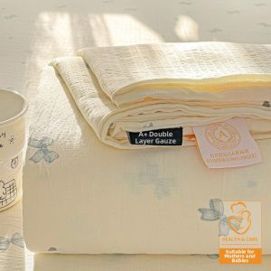 KAMONI | Thick Double Gauze Bed Sheet Set