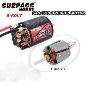 SURPASS HOBBY | SurpassHobby 550 540 Combo 5-slot 10T 12T 13T 16T 20T Brushed Motor 60A/80A ESC for 1/10 RC Crawler Car HSP HPI Tamiya FS Kyosho