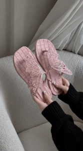Women Butterfly Flip Flops 2 Styles Available Soft Non‑Slip Flat Sandals Summer Beach Outdoor Slippers | Tsinelas Pambabae Paru‑paro 2 Estilo Malambot Hindi Madulas na Sandalyas Pang‑dagat at Bahay