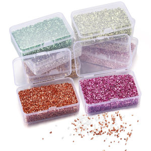 80g/Box Color Irregular Resin Filling Crushed Glass Stones For DIY Epoxy Resin Mold Jewelry Making Crystal Nail Art Decoration