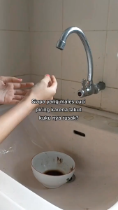 Sarung Tangan Cuci Piring Magic Silicone Cleaning Gloves Anti Panas Serbaguna