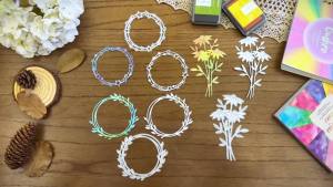 Original Lovely Layers Spring Easter Bunny with Egg Metal Cutting Dies Scrapbooking Decorative Embossing